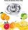 Citrus Lemon Orange Grapefuit Juicer Manual Squeezer 304 Stainless Steel Robust Hand Juicer Reamer Rotation Press with Strainer＆12 OZ Bowl, 2 Pour Spouts