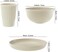 18pcs Wheat Straw Dinnerware Sets Unbreakable Reusable Dinnerware Set Kitchen Cups Plates and Bowls Sets Dishwasher Microwave Safe Plates
