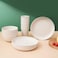 18pcs Wheat Straw Dinnerware Sets Unbreakable Reusable Dinnerware Set Kitchen Cups Plates and Bowls Sets Dishwasher Microwave Safe Plates