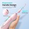 Radiotronics Water Flosser for Braces Gums Care, Professional Oral Irrigador, Deep Cleaning, Rechargeable, Waterproof, BPA-Free, Portable for Travel, Light Pink (Pink Water Tank)