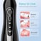 Radiotronics Professional Water Flosser For Teeth Braces Gums Care, Cordless Oral Irrigador, Deep Cleaning, Rechargeable, Waterproof, BPA-Free, Portable, Home and Travel, Black C20