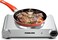 Single Hot Plate - 1500W Power, Adjustable Thermostat, Overheat Protection, Die Cast Iron Hotplates, Power indicator light, Stainless Steel Body, Easy Control - NKTOE4N2