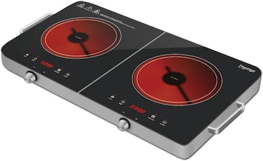 Double Infrared Cooker 2800W   Touch and Knob control Induction Cooker with Over Heat Protection   Induction cooker 2 burner PR81536