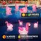 Floating Pool Lights, Solar Flamingo Pool Lights for Inground Pools, Waterproof, Glow-in-the-Dark Pool Accessories, Flamingo Party Pack (Pack of 2)