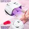 UV LED Nail Lamp, 168W Fast UV Light for Nails Gel Polish, Professional Curing with 4 Timer Setting Auto Sensor, Nail Art Tools