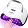 UV LED Nail Lamp, 168W Fast UV Light for Nails Gel Polish, Professional Curing with 4 Timer Setting Auto Sensor, Nail Art Tools