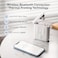 D110 Upgraded Version Mini Label Maker Machine with Tape, Portable Bluetooth Thermal Printer, Sticker Labeler with Multiple Templates, White