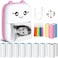 Mini Thermal Printer, Bluetooth Label Maker, Portable Sticker Printer for Printing Photos, Sticky Notes, Lists (Includes 13 Rolls of Thermal Paper&amp;5 color pens)