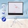 Portable Projector Screen Tripod Stand - Mobile Projection Screen, Easy Pull Assemble System for Schools Meeting Conference Indoor Outdoor Use, 40 Inch (PRJTP42)