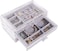 Jewelry Storage Case 3 Drawers Transparent Organizer Earring Rings Necklaces Bracelets Display Case