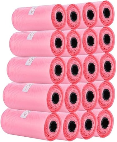 Radiotronics 20 Rolls Baby Disposal Diaper Bag, Nappy Sacks Disposable Waste Bags for Diaper Garbage Storage, Biodegradable Baby Nappy Bag, Pets Poop Waste Pick Up Bag (300 Bags)