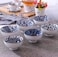 4.5 inch Natural Healthy Japanese Ceramic Bowl soup meal Gift Set Blue and White Porcelain tableware