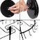 Rotating Necklace Holder Jewelry Organizer Display Stand 14-Inch with 23 Hooks Black, short-black, 8.27 * 5.9 * 13.8inch (HS01)