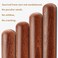 French Rolling Pin, 17.7 Inches Wood Rolling Pin for Baking Extra Long Thickened, for Fondant Pizza Pie Crust Cookie Pastry, Essential Kitchen Utensil, Brown