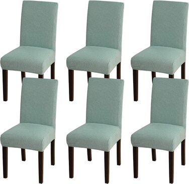 Radiotronics Dining Chair Covers Stretch Chair Covers for Dining Room Chair Slipcover Removable Kitchen Chair Covers Chair Protector Covers for Dining Room, Hotel (6pcs, Sage)