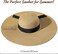 Beach Hats for Women, Wide Brim Sun Straw Hat for Women, Sun Hat UPF 50+ UV Protection