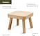 Small Wooden Stool, Plant Stand Indoor Step or Kids Stool - Ideal as a Small Side Table for House Plants, Bedroom Bedside or Bathroom (20cm)