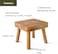 Small Wooden Stool, Plant Stand Indoor Step or Kids Stool - Ideal as a Small Side Table for House Plants, Bedroom Bedside or Bathroom (20cm)