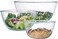 Glass Mixing Bowl Set of 3 for Kitchen, Baking, Prepping, Serving, Cooking 1.1QT, 2.5QT, 4.2QT Large Salad Bowl Set, Stackable, Non-toxic, Microwavable, Great Gift