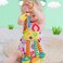 Car Seat Toys Baby Hanging Toy with C-Clip Ring Baby Car Toys Stroller Toy with Baby Crinkle for 0, 3, 6, 9, 12 Months Newborn Boys Girls Gifts - Giraffe