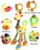 Car Seat Toys Baby Hanging Toy with C-Clip Ring Baby Car Toys Stroller Toy with Baby Crinkle for 0, 3, 6, 9, 12 Months Newborn Boys Girls Gifts - Giraffe