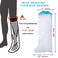 Radiotronics Waterproof Leg Cast Cover for Shower, Adult Full Leg Cast Shower Protector, Watertight Shower Bandage Wound Protector for Broken Leg, Knee, Foot, Ankle Wound, Burns Reus…