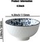 N.A. 4.5 inch Natural Healthy Japanese Ceramic Bowl soup meal Gift Set Blue and White Porcelain tableware