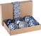 N.A. 4.5 inch Natural Healthy Japanese Ceramic Bowl soup meal Gift Set Blue and White Porcelain tableware