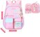 Girls Backpack, Backpack for Girls, Kids Backpack with Compartments Elementary School Bag For Girls, Cute Student School Bag, School Backpack for Girls - Pink
