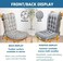 N/A High Back Chair Cushions Set of 1/2/4/6, with Ties Thickened One-Piece Outdoor Indoor Furniture Chair Seat Cushion, D,33x42x45cm1pcs
