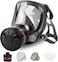 Gas Masks Survival Nuclear and Chemical, Gas Mask with 40mm Activated Carbon Filter, Respirator Mask for Dust, Vapors, Chemicals, Paint, Spray, Welding, Polishing