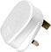 Radiotronics RR Fused 13A Plug Top UK 3Pin British Connector Cord - White