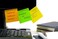 Sticky Notes, 4/5 Colour Paper, Multicolour Sticky Notes 76x76mm (Pack of 400 Sheets)