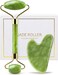 Genuine Jade Roller &amp; Gua Sha Set for Face, Cooling &amp; Firming Effect, Sculpting Tool for Jawline &amp; Skin Care, Self-Care Gift for Women &amp; Men