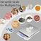 Radiotronics Grams Scale Ounce Mini Scale, 3000g by 0.1g Accuracy, Digital Food Kitchen Durable Scale for Baking, Jewelry, Herbs, Seasoning, Tare Function, Trays Included, Silver