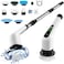 Cordless Electric Spin Scrubber, Electric Cleaning Brush with 8 Replacement Brush Heads, 90Mins Working Time, for Bathroom Kitchen Bathtub Glass Car
