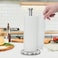 Stainless Steel Paper Towel Holder Countertop, Standing Paper Towels Holder for Kitchen Dining Table Bathroom, Weighted Paper Towel Holder for Standard or Large-Sized Roll (Silver)