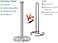 Stainless Steel Paper Towel Holder Countertop, Standing Paper Towels Holder for Kitchen Dining Table Bathroom, Weighted Paper Towel Holder for Standard or Large-Sized Roll (Silver)