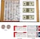 Coin collecting holder album with 150 coin pockets and 240 paper currency pockets, pu leather coins collection holder penny currency storage book, Zonon-Holder