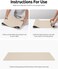 Office Desk Mat, Large Mouse Pad, Non-Slip PU Leather Desk Blotter, Laptop Desk Pad, Waterproof Desk Writing Pad for Office and Home (Eggshell, 23.6&quot; x 13.8&quot;)