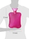 Hot Water Bottle with Cover Knitted, Transparent Hot Water Bag 2 Liter - Pink