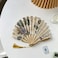 Radiotronics Style Ink Painting Foldable Fan Ancient Style Carry Around Shell Folding Fan New Chinese Japanese For Dance, Performance, Party, Wedding and Home Decoration