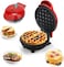 Essentials Mini Waffle Maker 3-in-1 &ndash; Waffle, Sandwich &amp; Pancake Grill &ndash; Compact Kitchen Appliance for Cookies, Brownies, Hash Browns &amp; Toasties