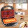 Radiotronics Sandwich Maker,3 In 1 Mini Waffle Maker With Removable Plates Waffle Irons Non-Stick Waffle Cone Maker Waffle Machine For Waffle Grill Sandwich