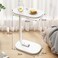 C Shaped End Table Side Living Room Narrow Night Stands Round Table for Bedrooms Sofa Bed Home D&eacute;cor
