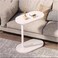 C Shaped End Table Side Living Room Narrow Night Stands Round Table for Bedrooms Sofa Bed Home D&eacute;cor