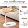End Table, Couch Tables That Slide Under, C Shaped Side Table, Home Side Tables for Small Spaces, Living Room, Bedroom, Snack end Table,Modern Style (Burlywood)