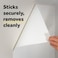 Dry Erase Whiteboard Surface 3 x 4 in (91.4 cm x 1.21 m), 1 roll/pack   White Color   Sticker Whiteboard Film Surface for Walls, Doors, Tables and More   Removable   Easy Installation