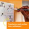 Dry Erase Whiteboard Surface 3 x 4 in (91.4 cm x 1.21 m), 1 roll/pack   White Color   Sticker Whiteboard Film Surface for Walls, Doors, Tables and More   Removable   Easy Installation