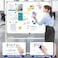Mobile Whiteboard with Stand 90x120cm, Double Sided Magnetic Whiteboard on Wheels, Mobile Standing White Board for Office, Classroom &amp; Home All Parts included